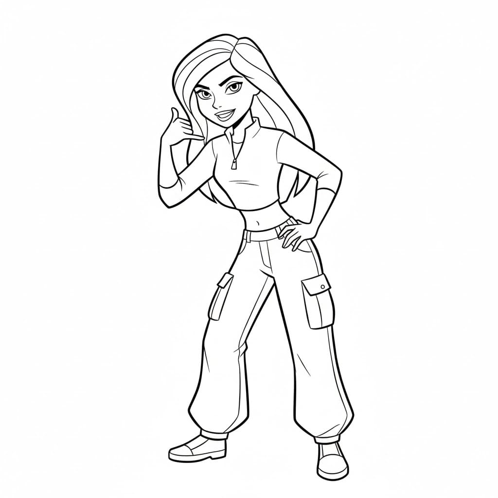 كيم بوسيبل الأساسية تلوين