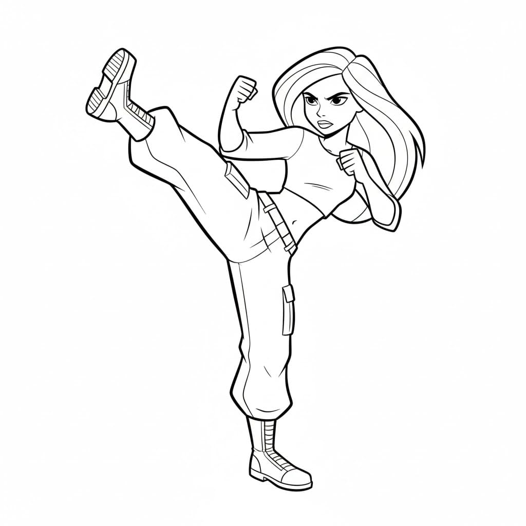 كيم بوسيبل مذهلة تلوين