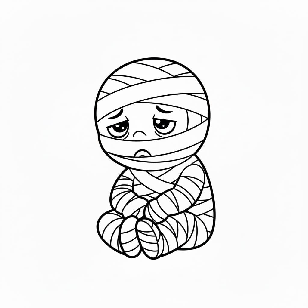 مومياء مملة تلوين