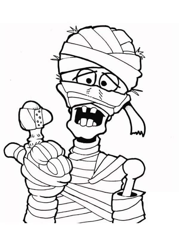 مومياء حزينة تلوين