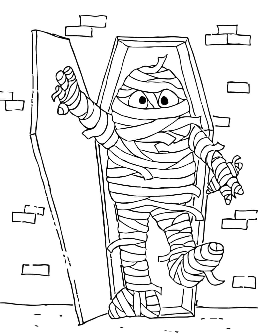 مومياء مصرية تلوين