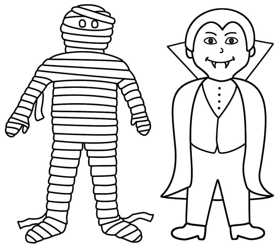 مومياء ومصاص دماء تلوين