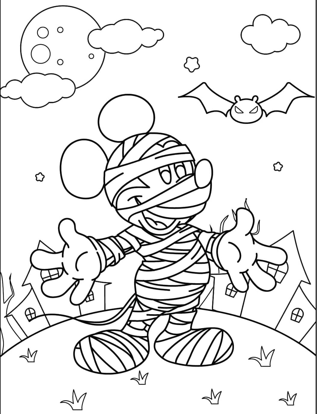 مومياء وميكي ماوس تلوين