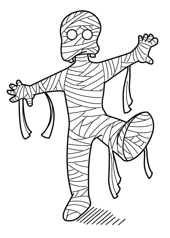 متعة المومياء الصغيرة تلوين