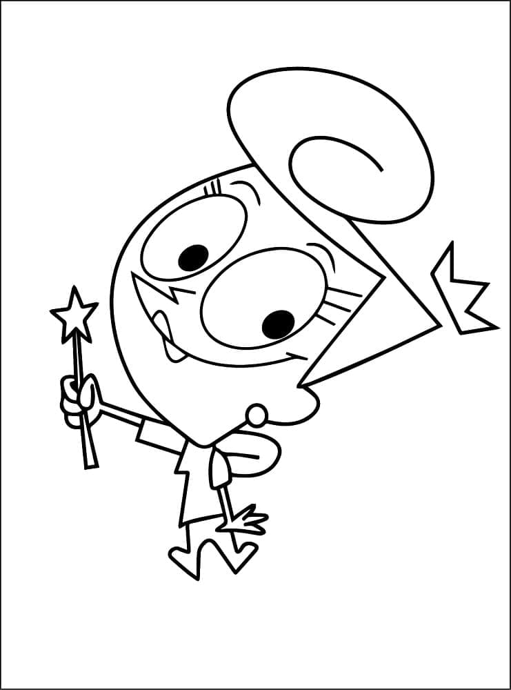 واندا من مسلسل الوالدان السحريان تلوين