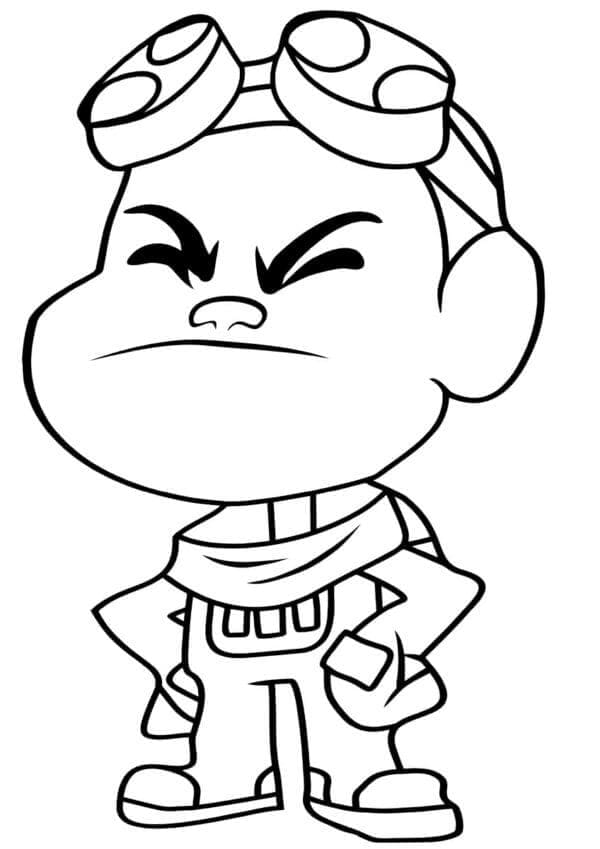 أغمض جيزمو عينيه. تلوين