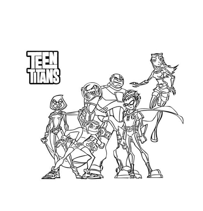 استمروا في تين تايتنز تلوين