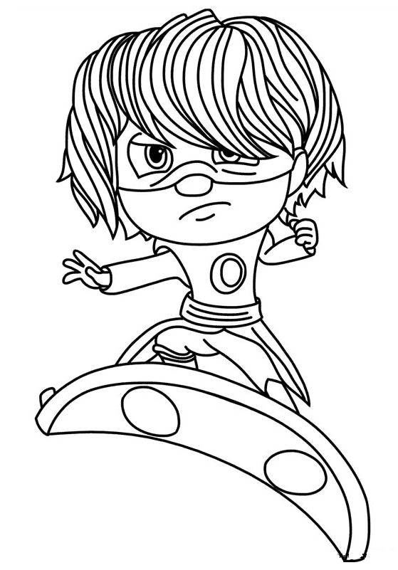 فتاة لونا على لوح لونا تلوين