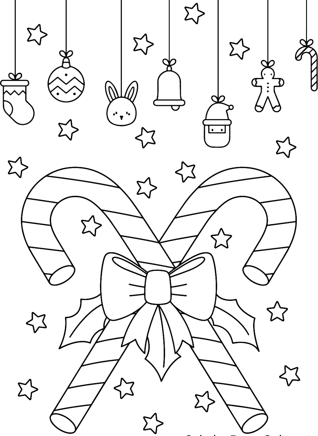 حلوى قصب السكر رائعة تلوين