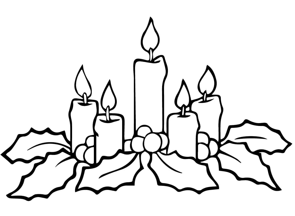 إكليل عيد الميلاد سهل تلوين