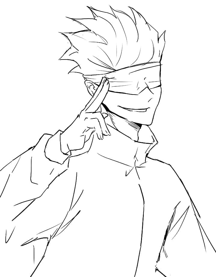 جوجوتسو كايسن جوجو ساتورو تلوين