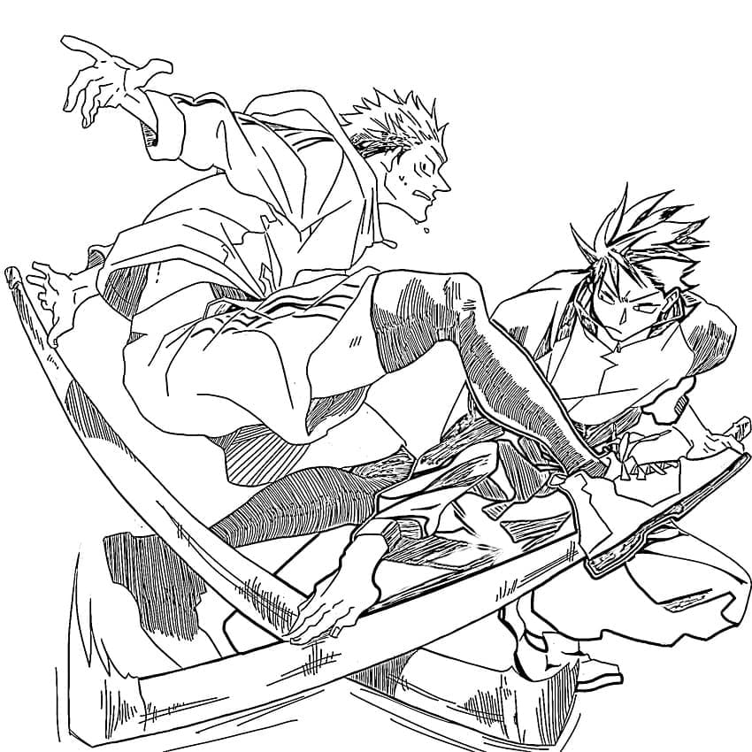 جوجوتسو كايسن قابلة للطباعة مجانًا تلوين