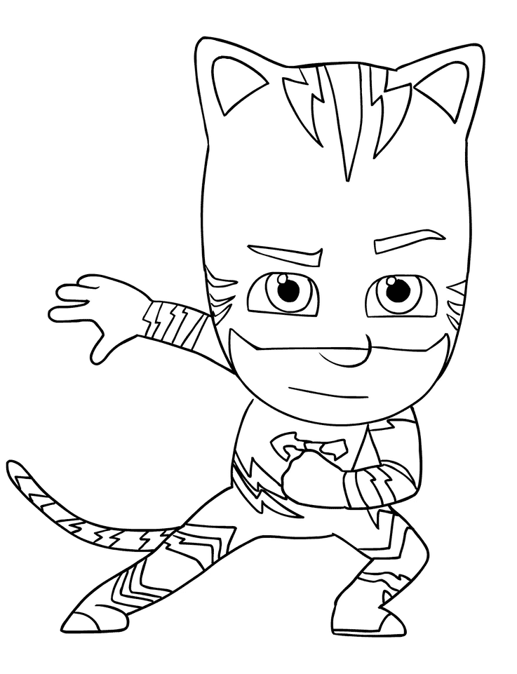 كات بوي من بي جي ماسكسصورة تلوين