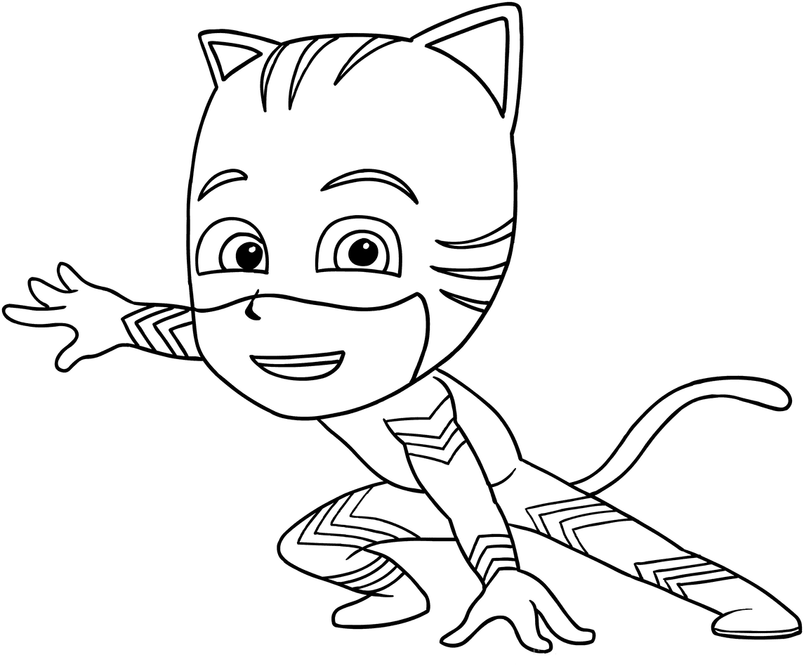 كات بوي وأقنعة بيجاما تلوين