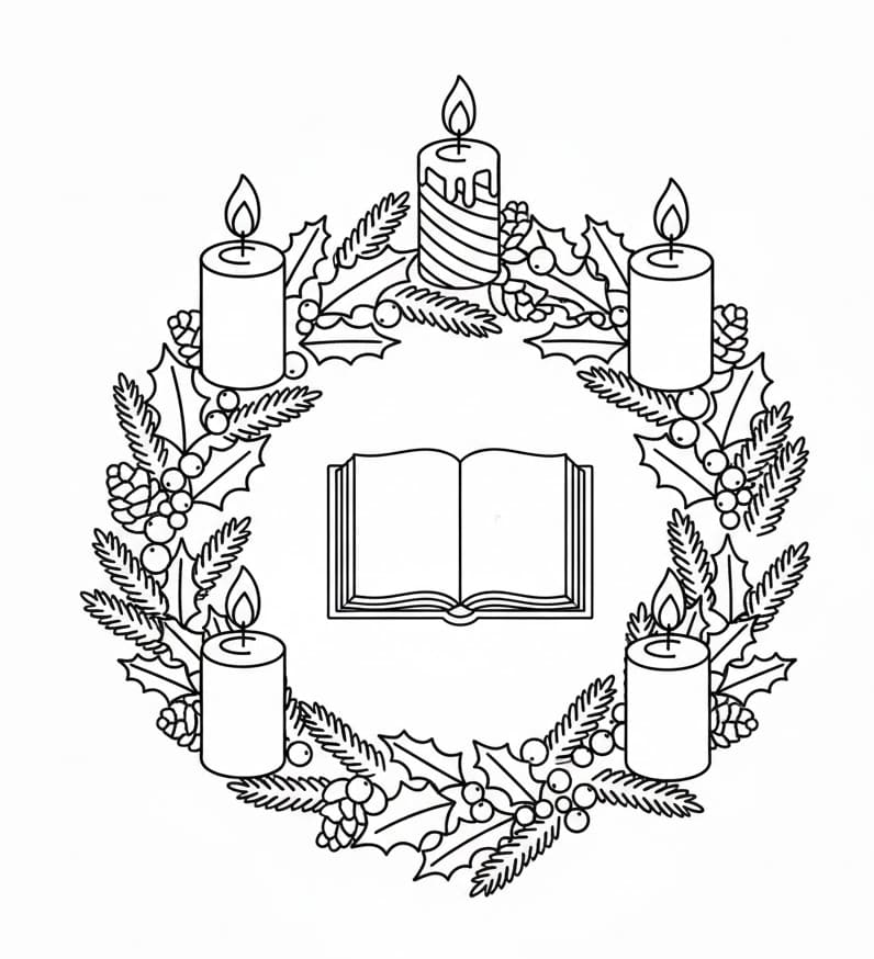 كتاب إكليل المجيء تلوين