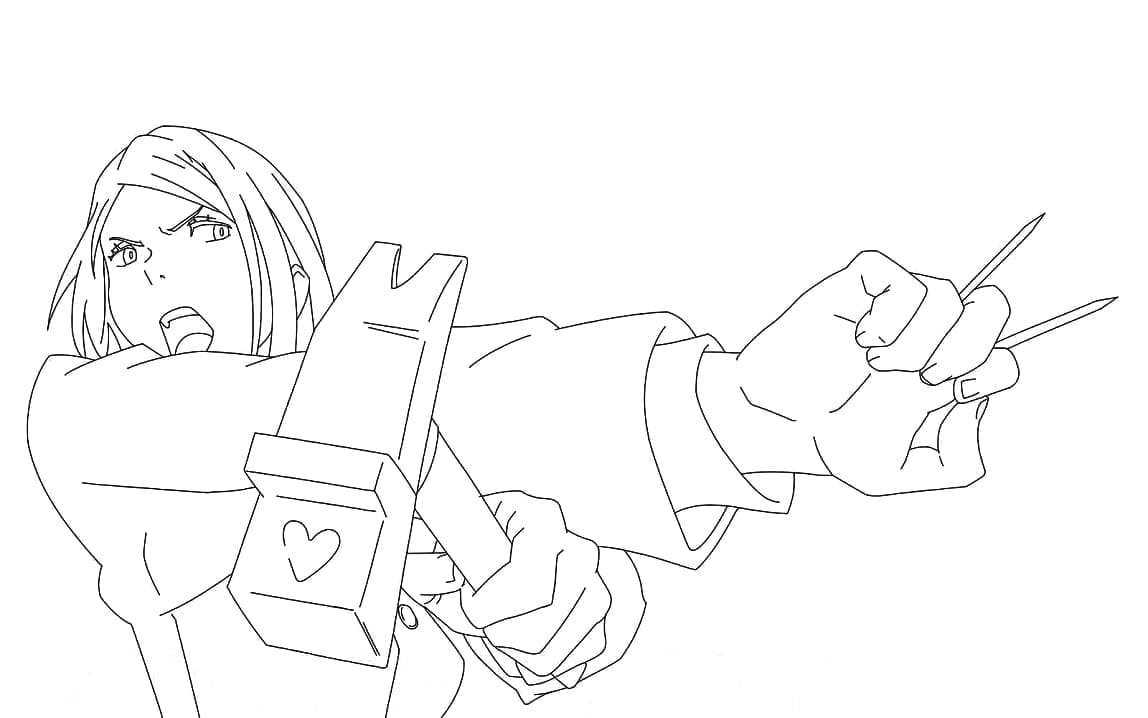 كوجيساكي نوبارا من جوجوتسو كايسن تلوين