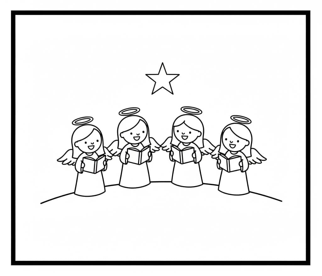 مشهد الميلاد مذهل تلوين