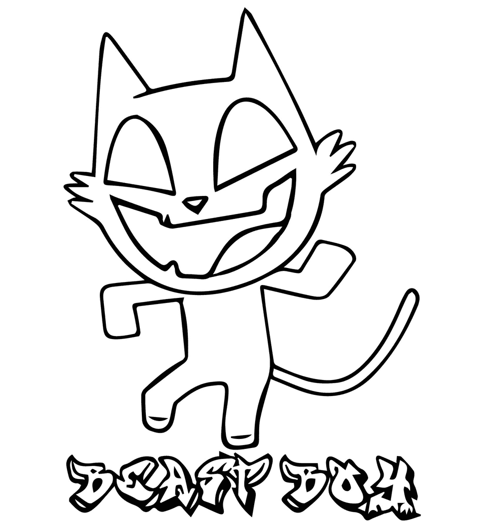 قطة مضحكة من أبطال التايتنز انطلقوا تلوين