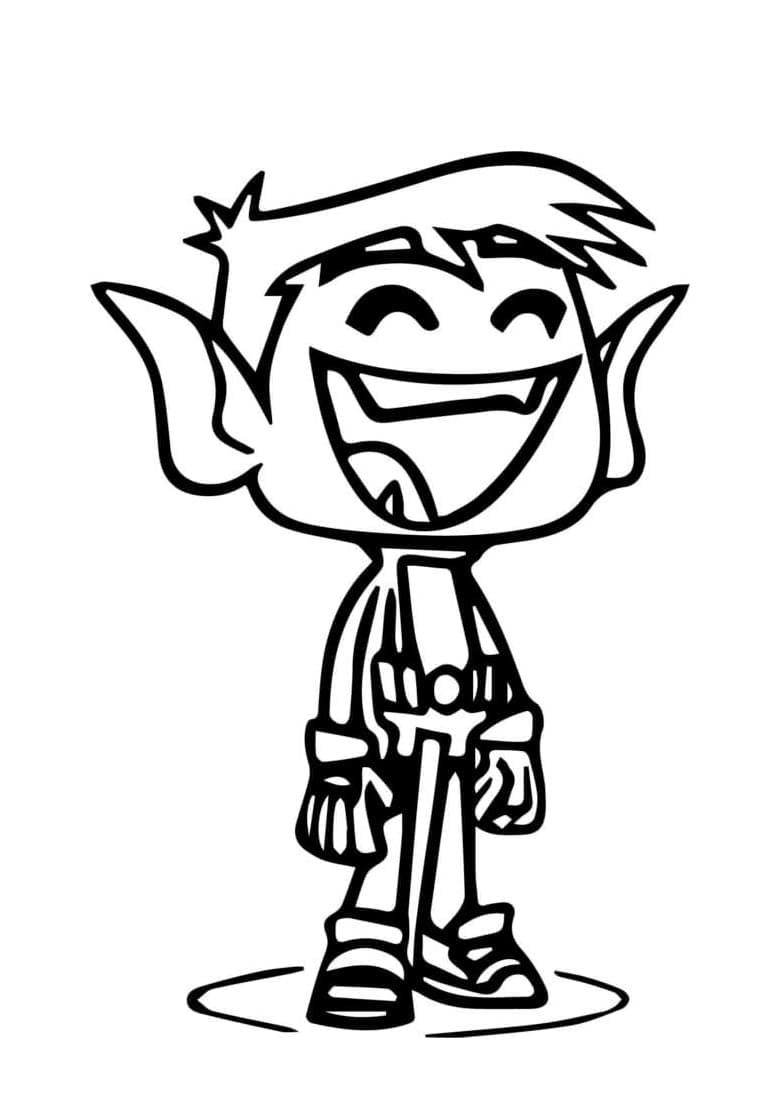 رسم الوحش الصبي المضحك تلوين