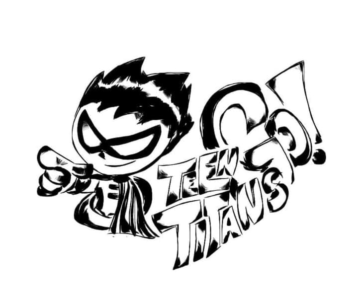 أبطال التايتنز انطلقوا تلوين