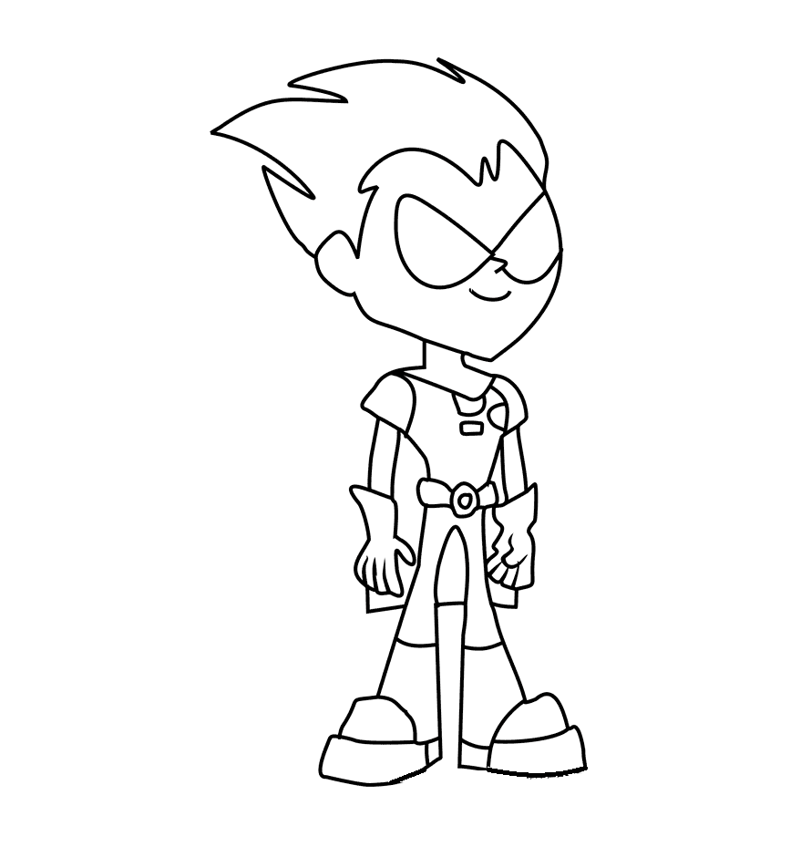 روبن من تين تايتنز جو تلوين