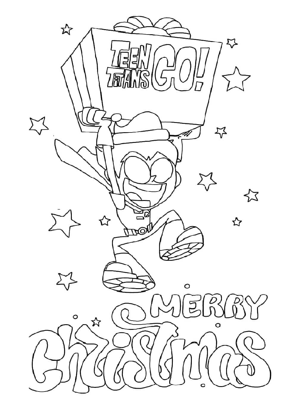 روبن يحتفل بعيد الميلاد تلوين