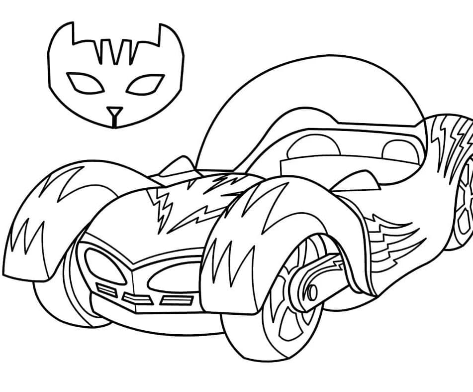 سيارة وعلامات تلوين