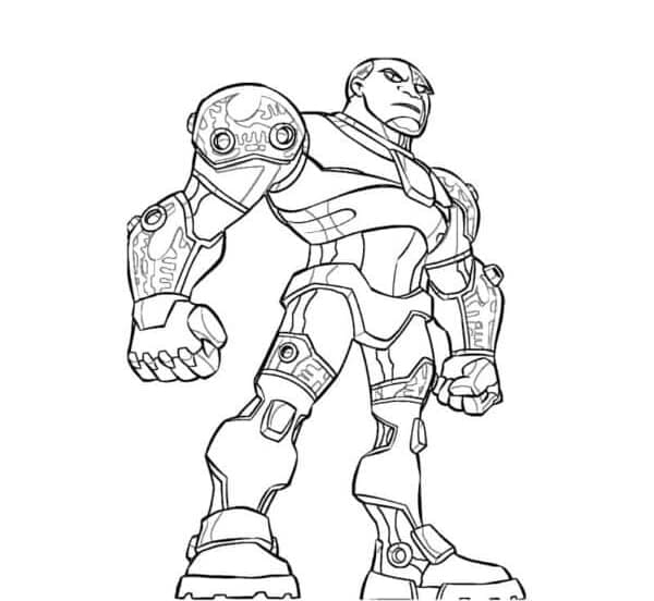 سايبورغ شبه روبوت تلوين