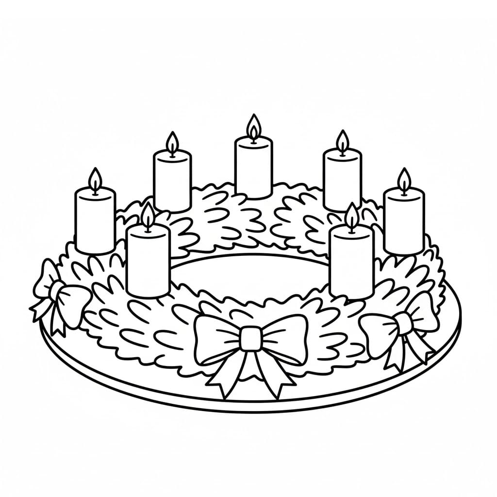 إكليل المجيء تلوين