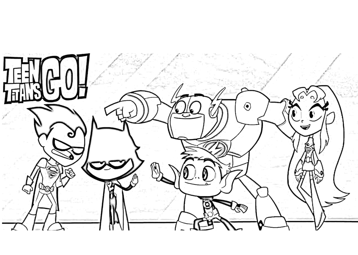 تين تايتنز جو قابلة للطباعة تلوين