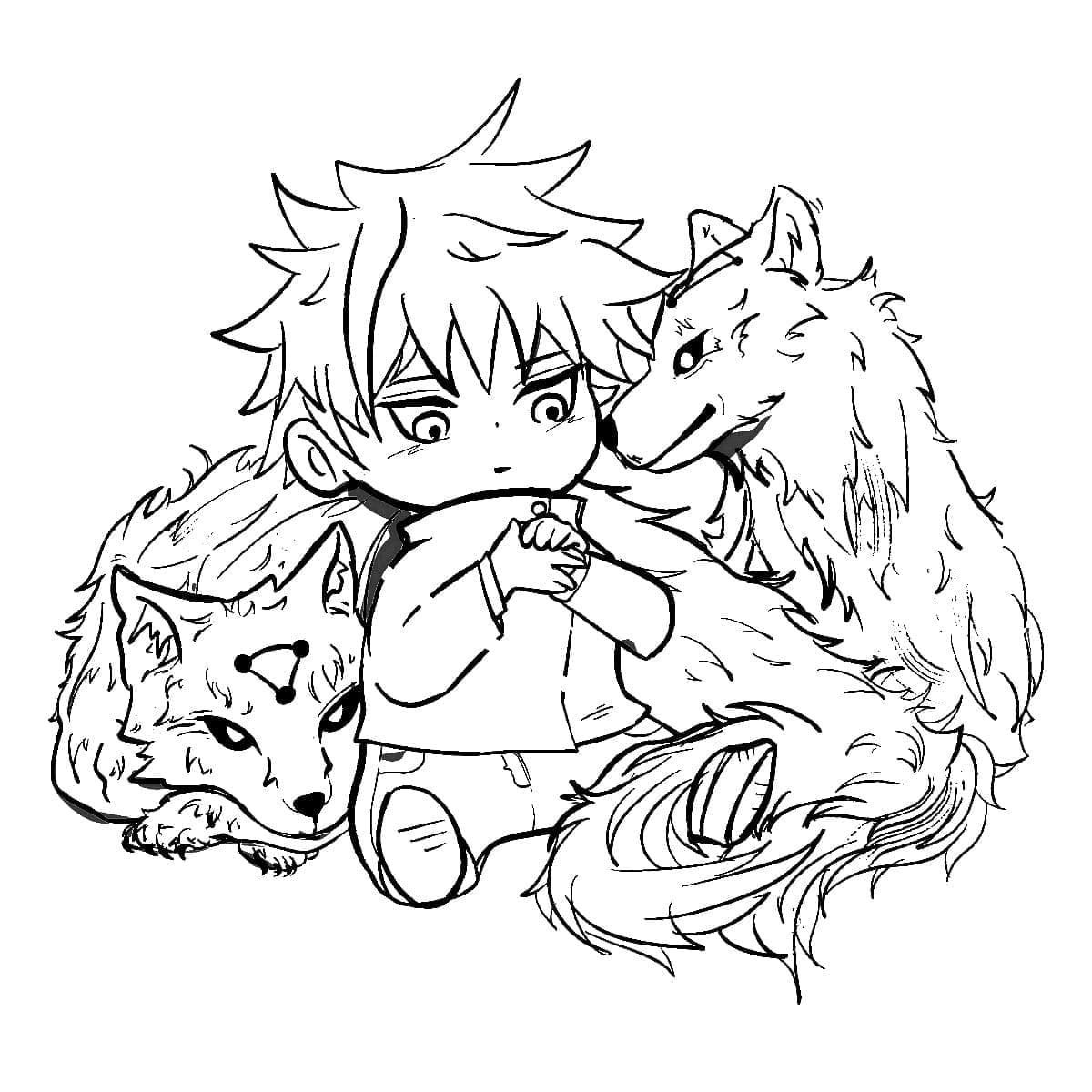 تشيبي فوشيجورو ميغومي تلوين