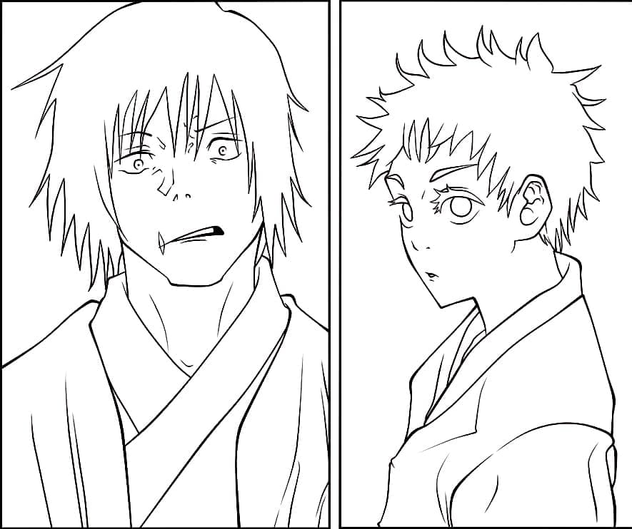 توجي فوشيجورو وجوجو ساتورو تلوين