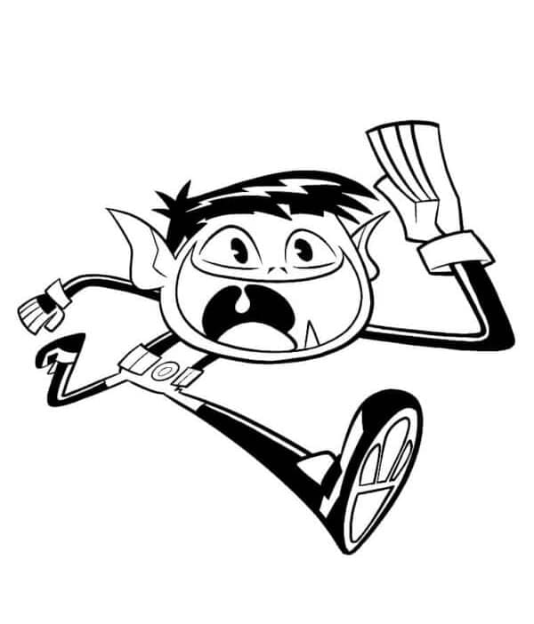 وحش بوي يركض تلوين