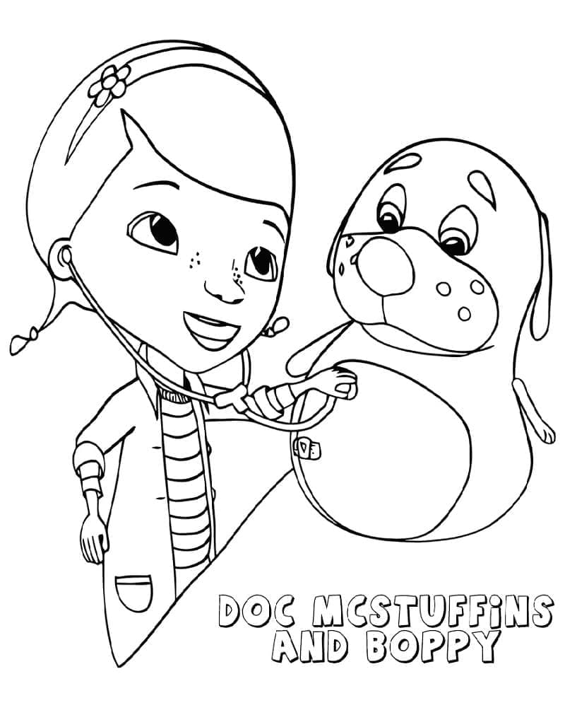 الطبيبة ماكستافينز الودودة تلوين