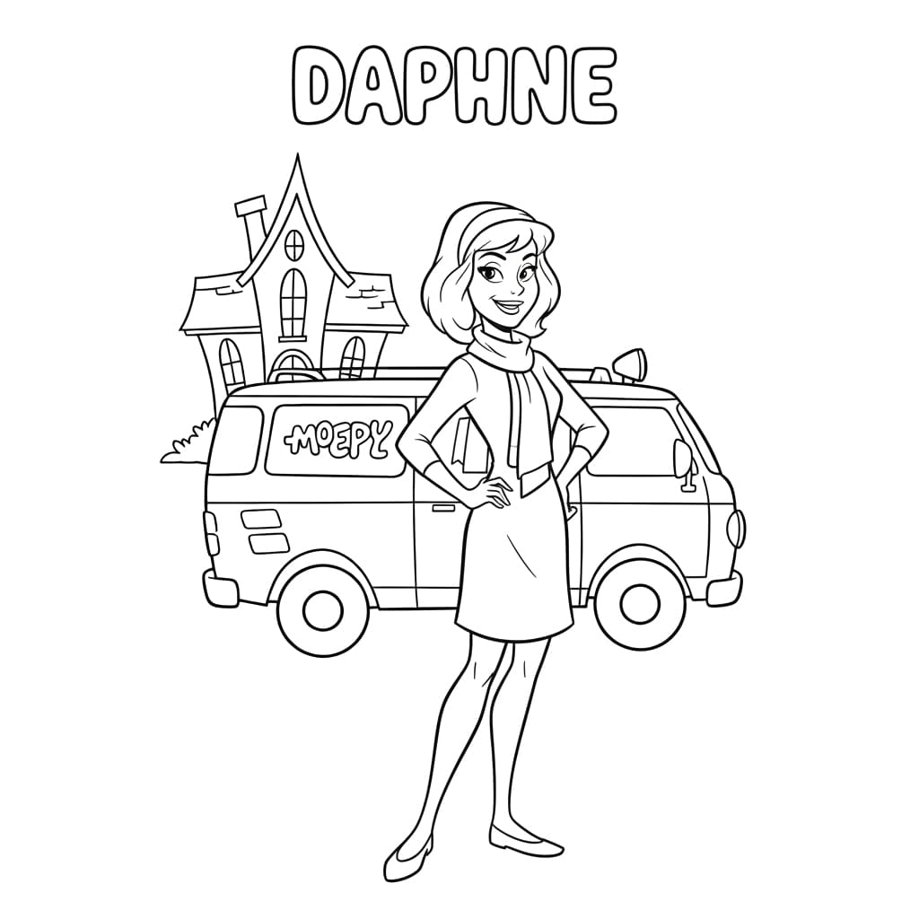 دافني من سكوبي دو تلوين