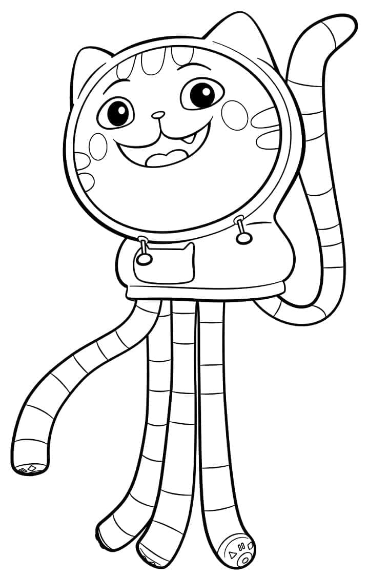 دي جي كاتنيب في بيت الدمى الخاص بغابي تلوين