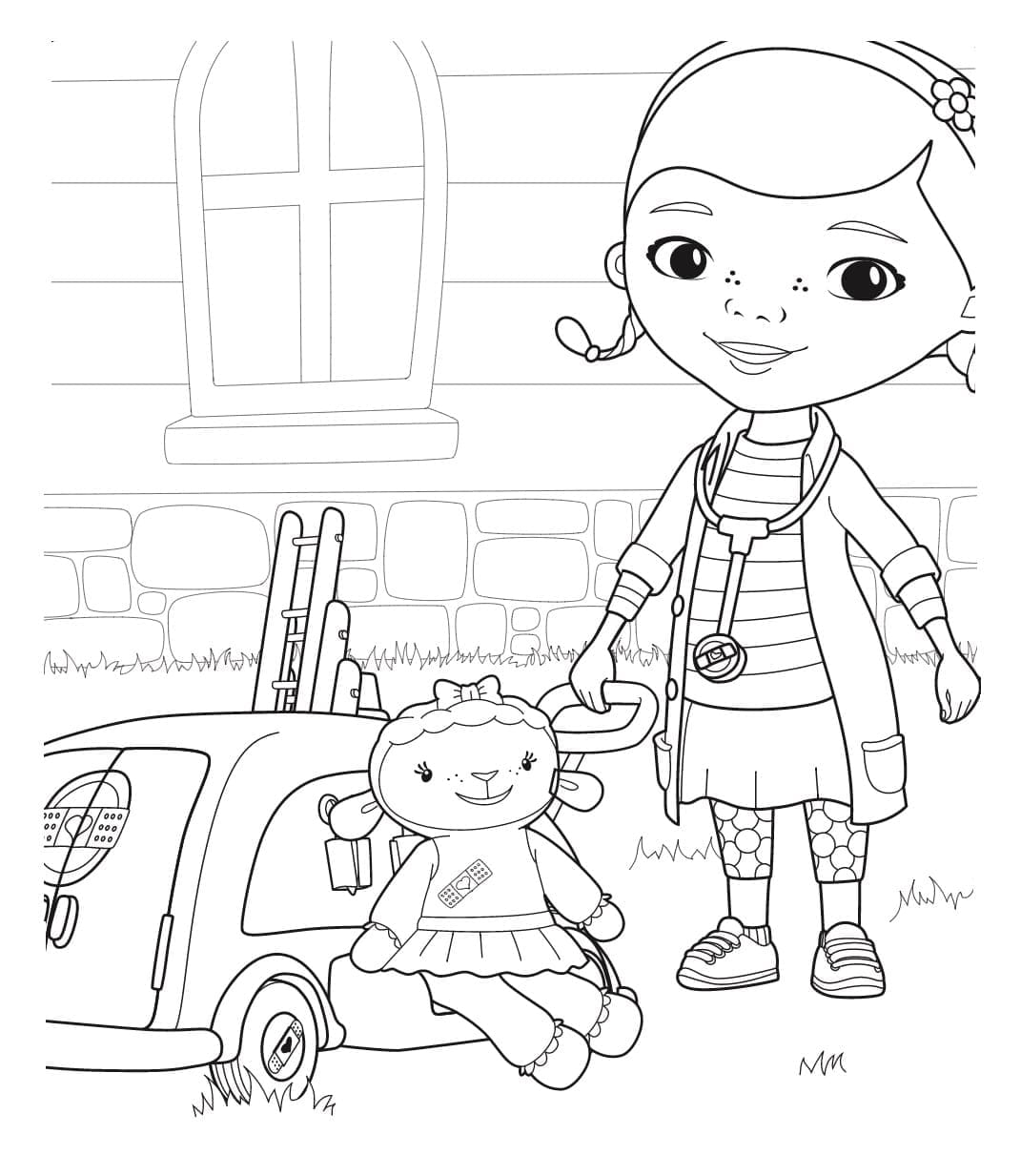 دكتور ماكستافينز مع لامبي تلوين