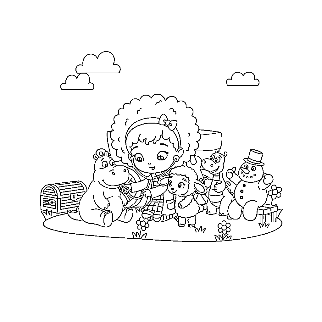 دكتور ماكستافينز سعيد للغاية تلوين