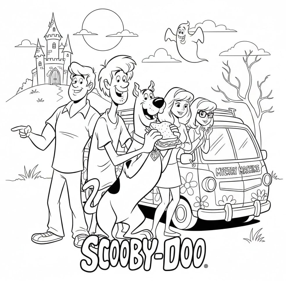 عائلة سكوبي دو تلوين