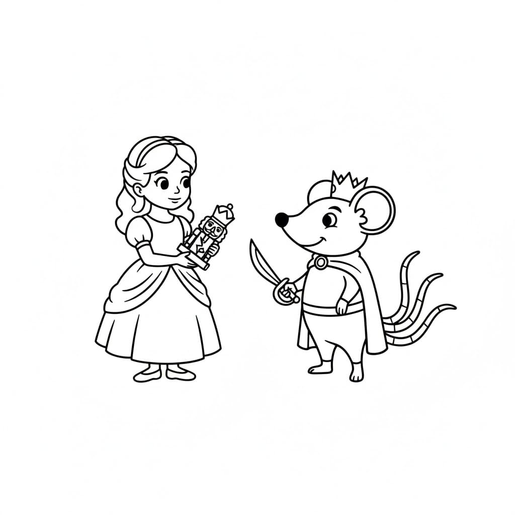 عرض كسارة البندق مجاناً للأطفال تلوين