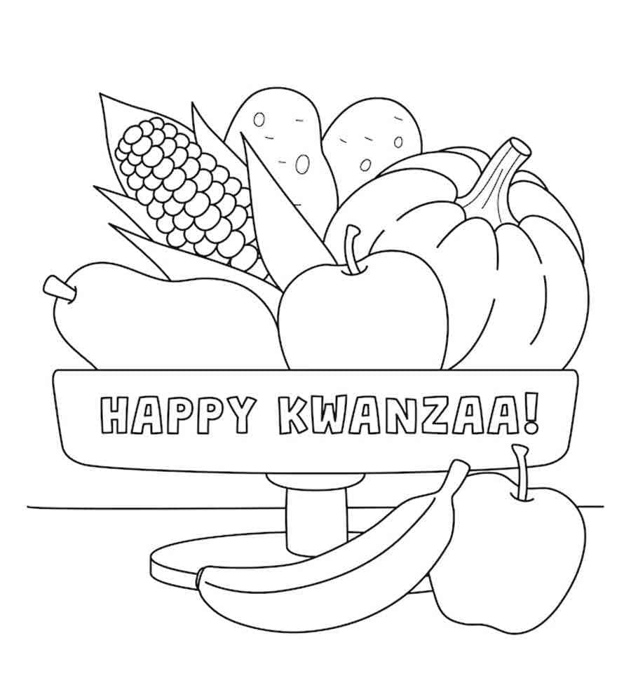 عيد كوانزا سعيد مجاناً تلوين