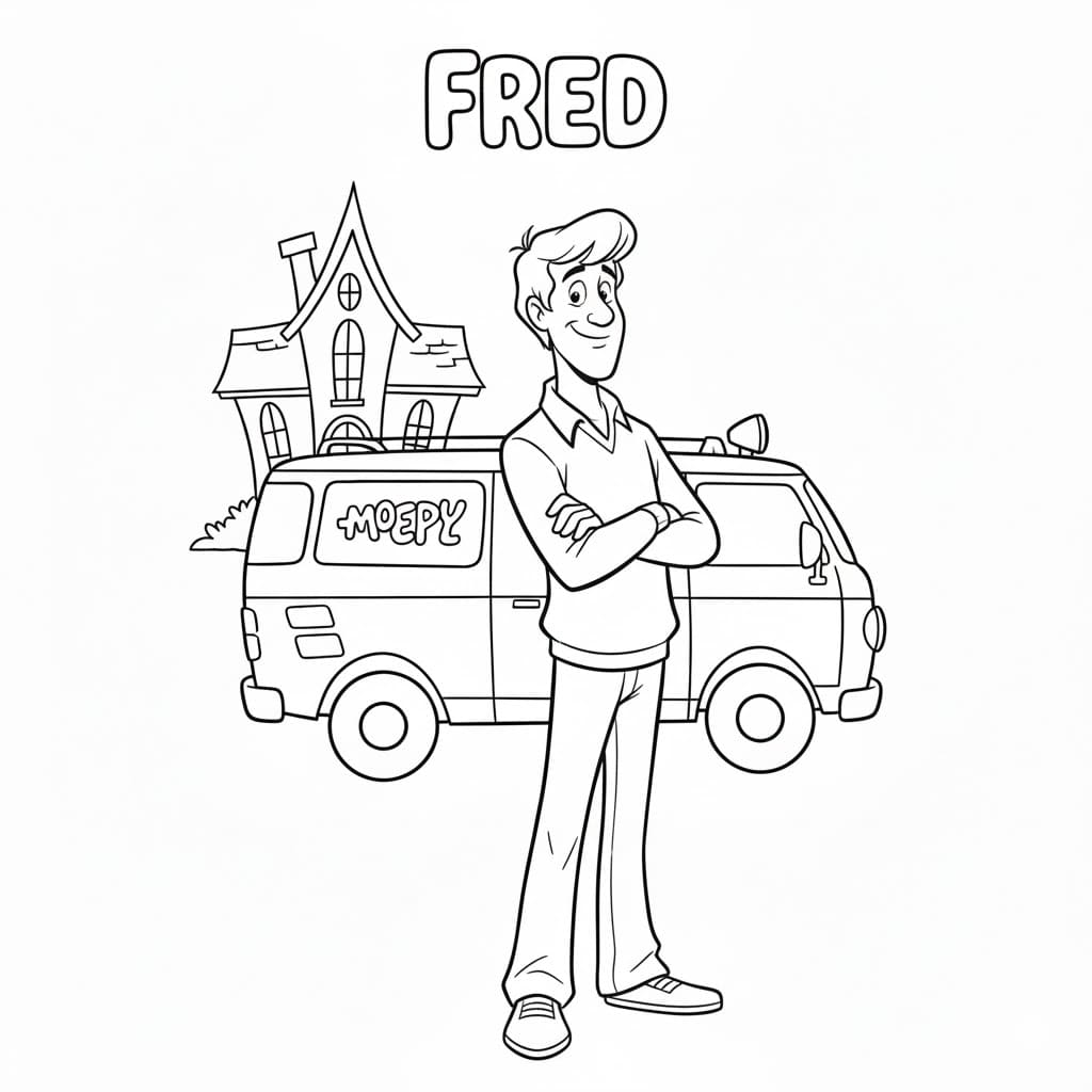 فريد من سكوبي دو تلوين