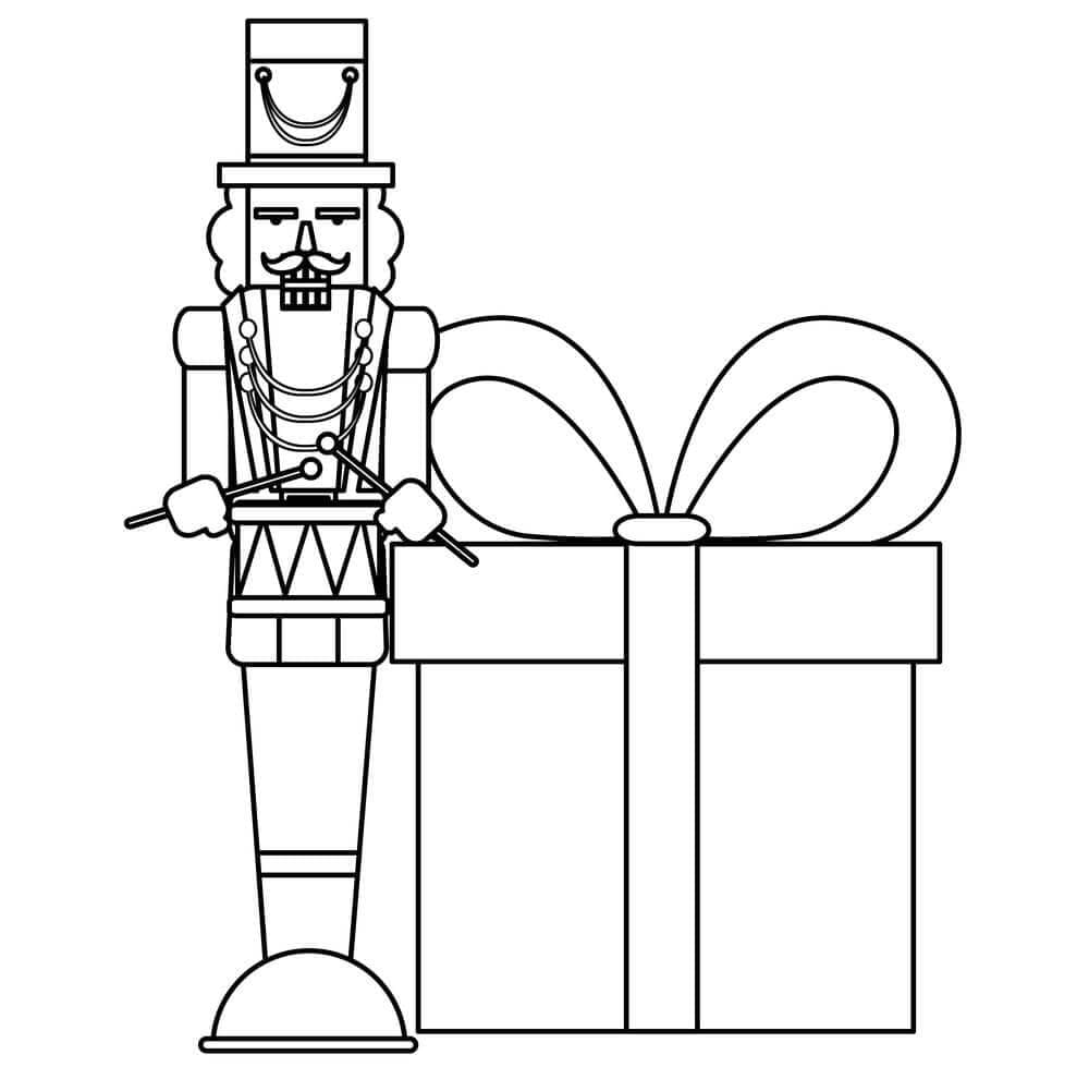 كسارة البندق وهدية تلوين