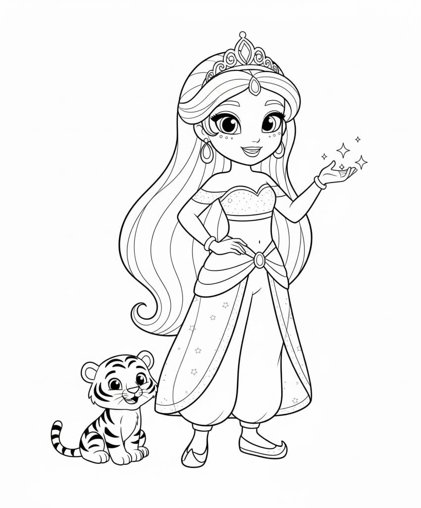 خالٍ من اللمعان للأطفال تلوين