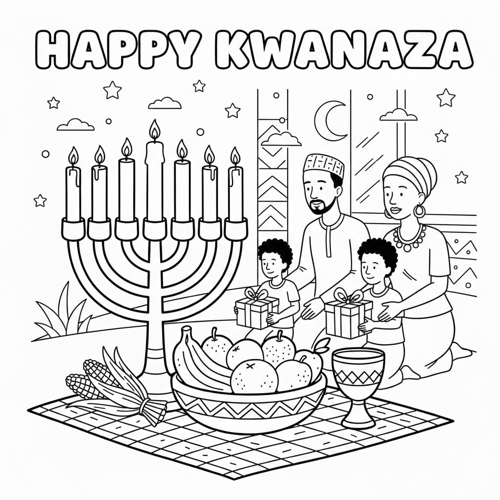 كوانزا سعيد ورائع تلوين