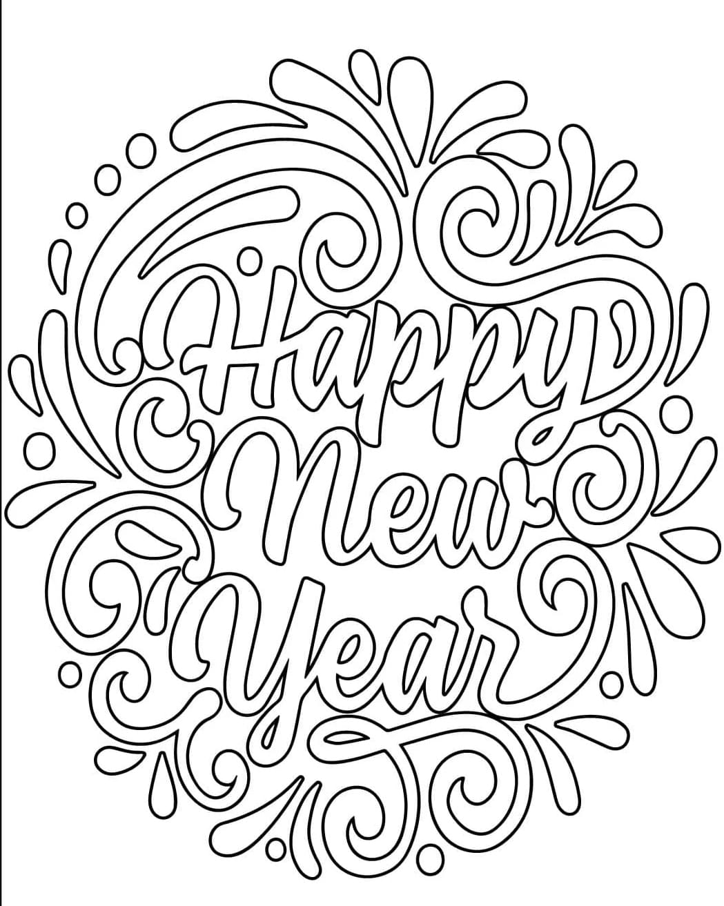 كل عام وأنتم بخير، وفن سعيد! تلوين