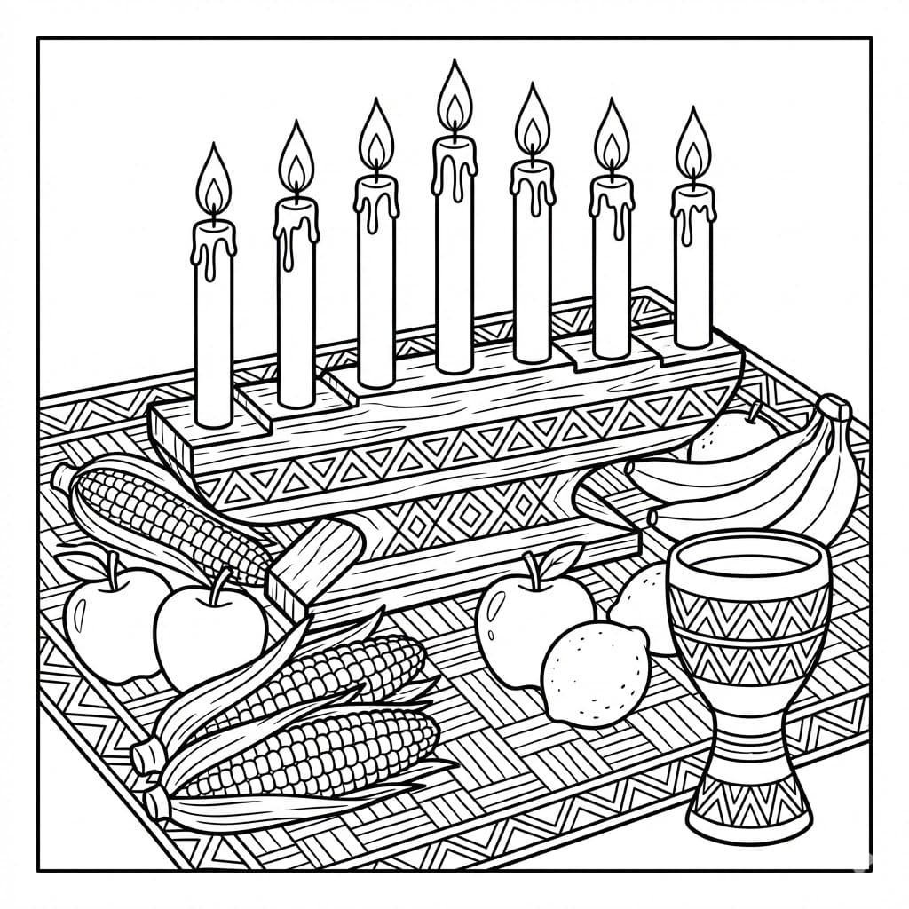 كوانزا لطيف جداً تلوين