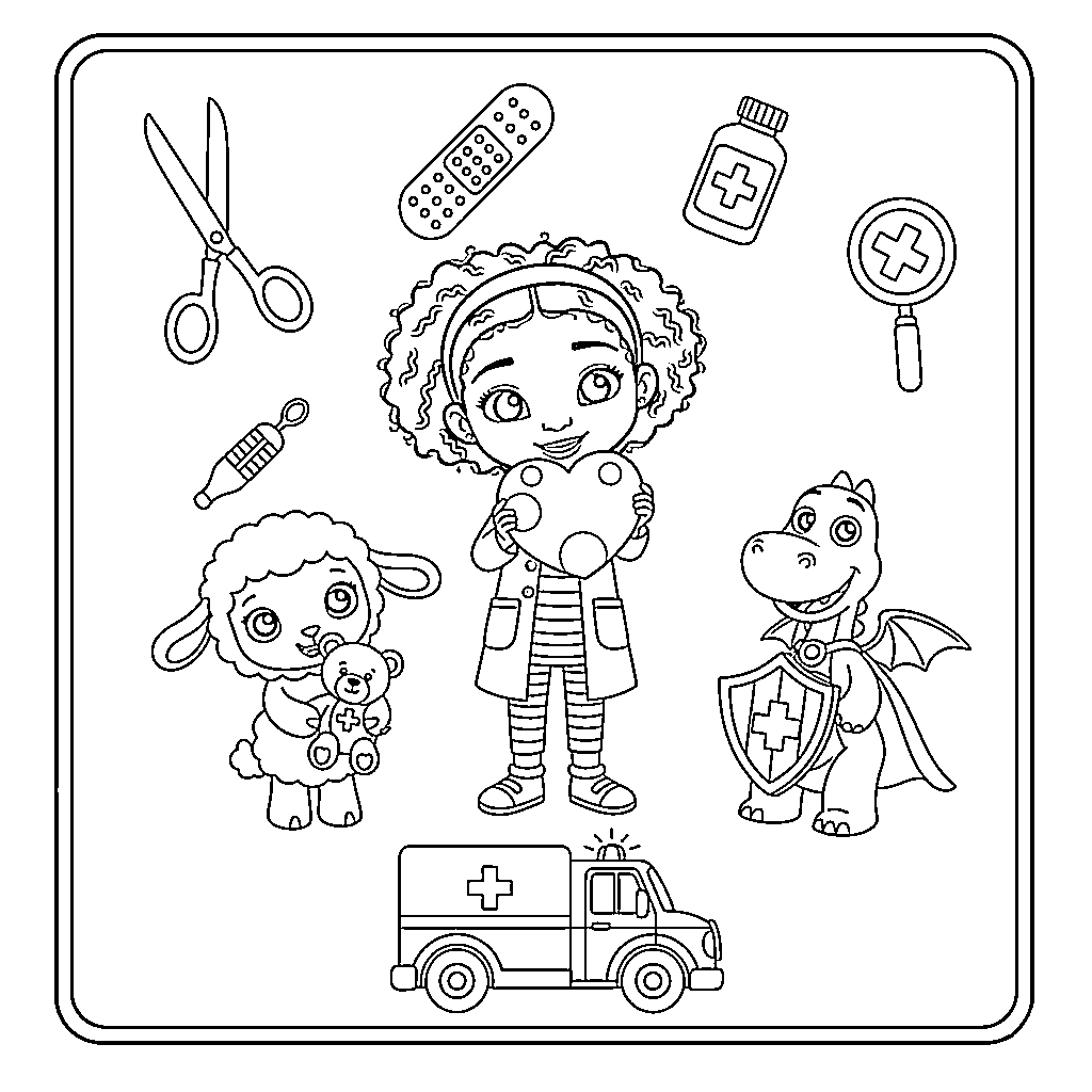 ملف قابل للطباعة مجاناً لشخصية دكتور ماكستافينز تلوين