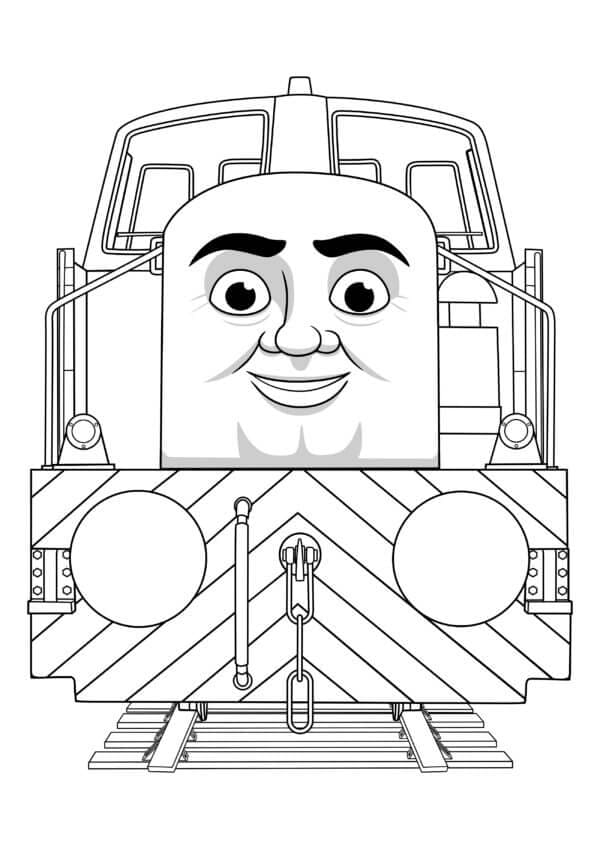 مستودع قاطرات الديزل تلوين