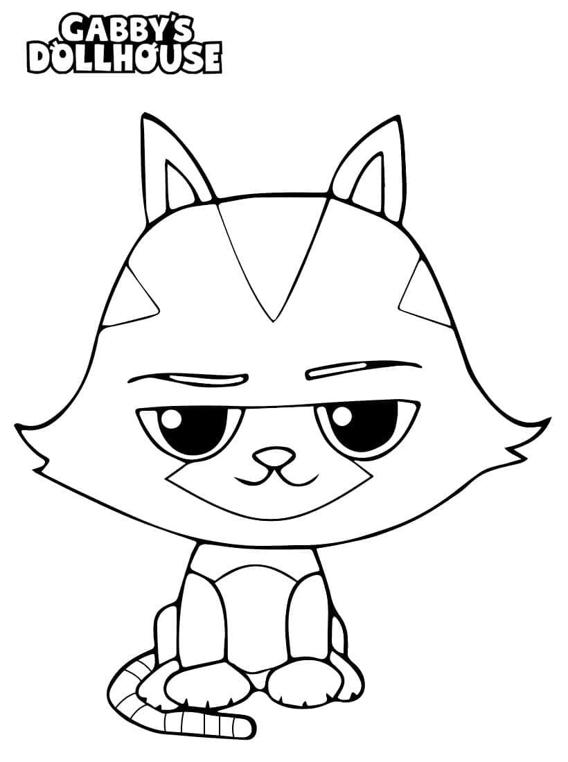 قطة فئران بيت الدمى الخاص بغابي تلوين